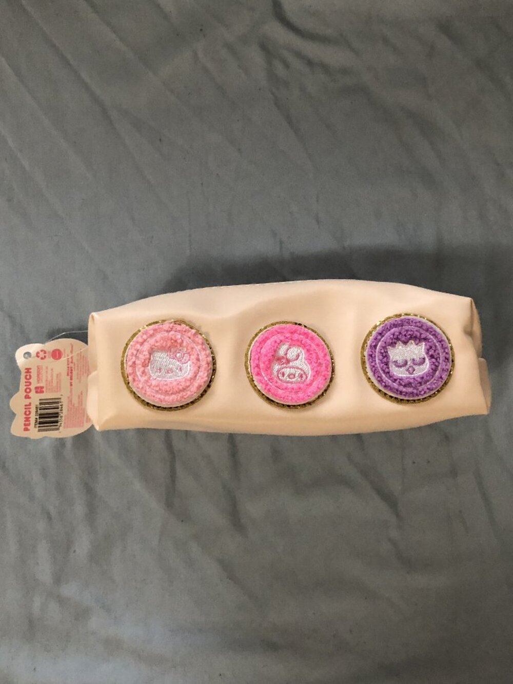 Sanrio Characters Chenille Patch Pencil Pouch